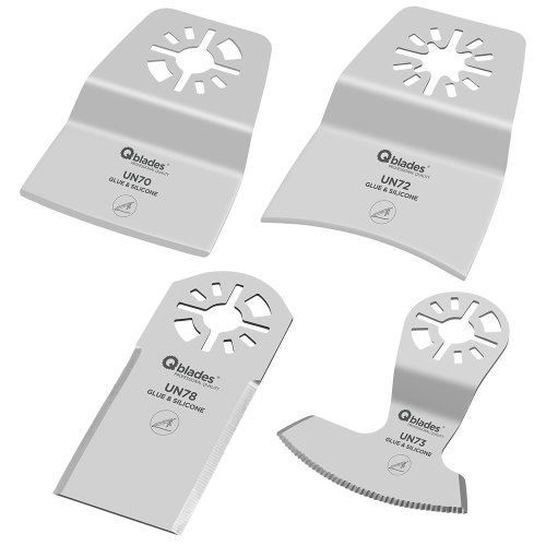 Multitool Sanierungs-Werkzeugset mit Universal-Aufnahme 4-tlg.